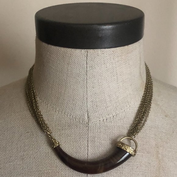 LYDELL NYC Horn Necklace - Picture 1 of 7